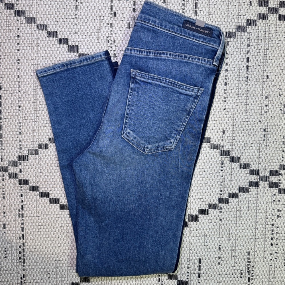 Citizens of Humanity Rocket Crop‎ High Rise Skinny Jeans Blue Size 28